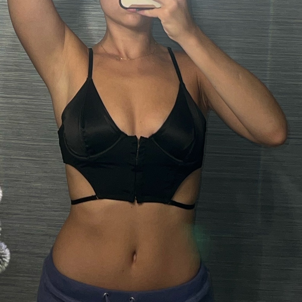 Urban Outfitters Black Corset Top